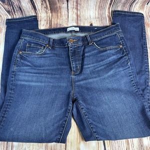 LOFT Women's Skinny Jeans - Dark Blue